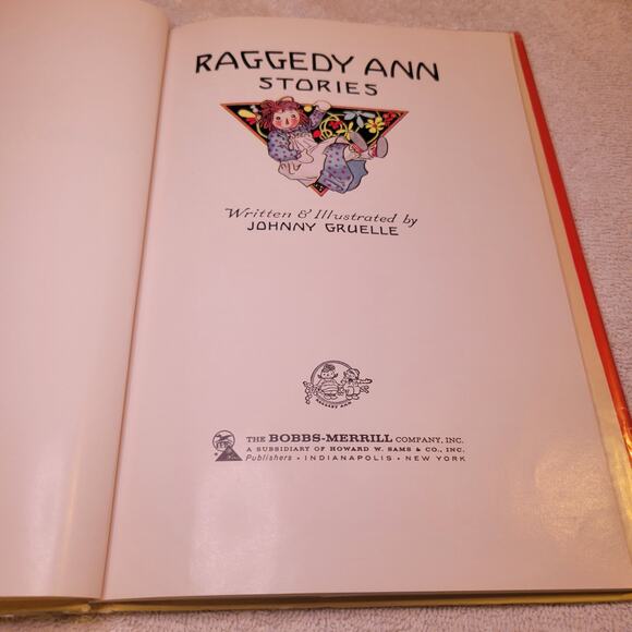 Raggedy Ann Stories By Johnny Gruelle 1961 Vintage Children's Fiction Book - Picture 5 of 10